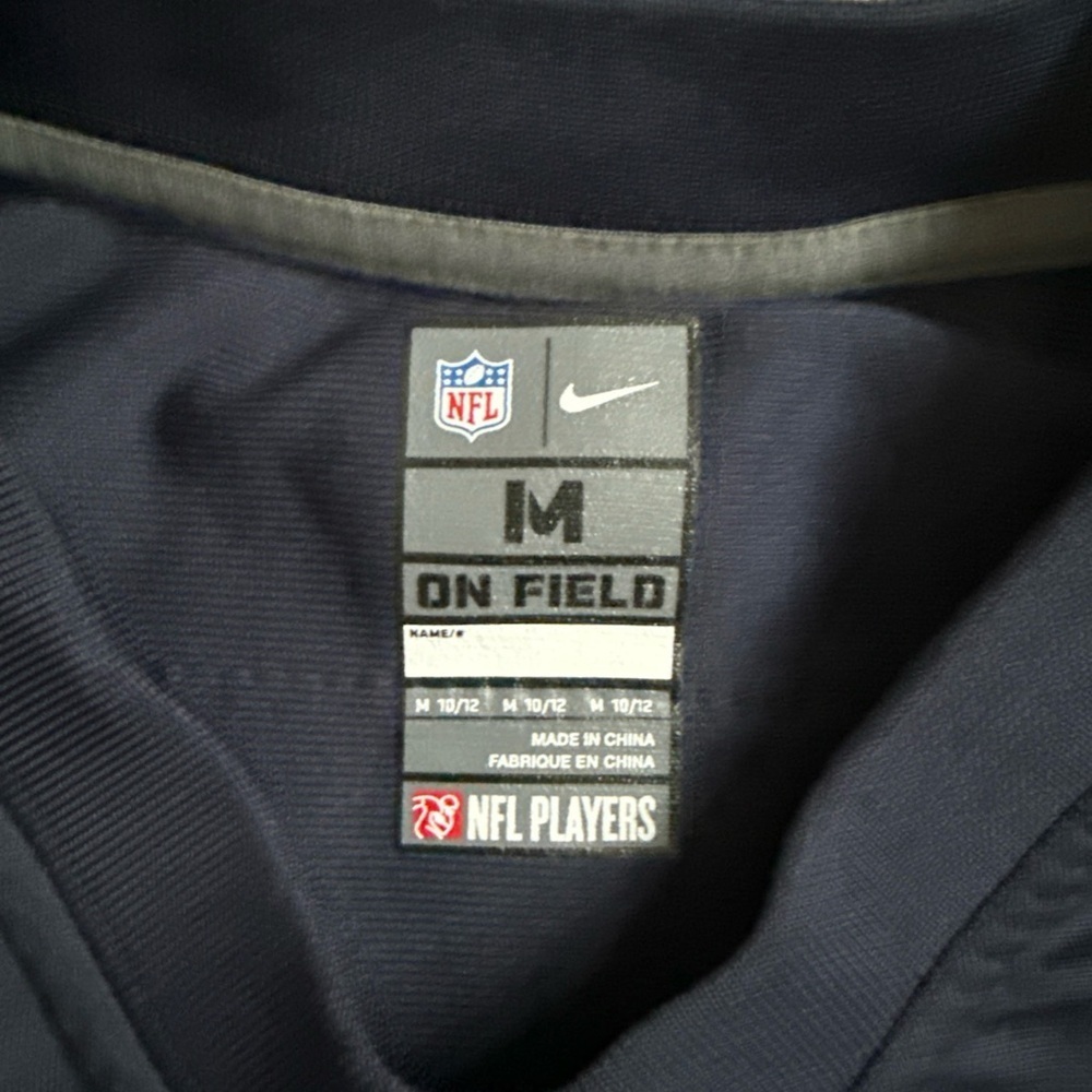 NFL Navy Jersey with White Logo - Picture 3 of 5